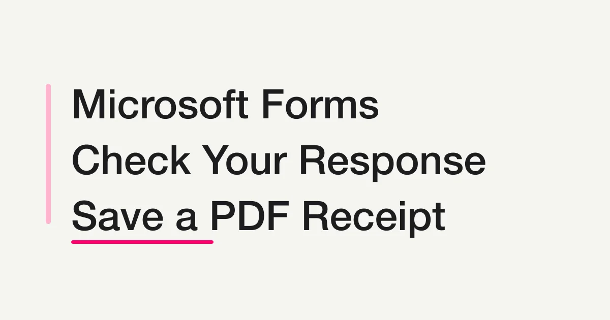 How to Check Your Microsoft Forms Response After Submitting