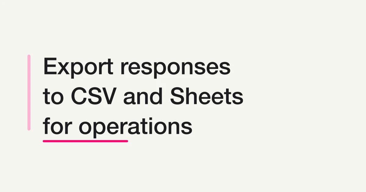Export Responses to CSV or Sync Them to Google Sheets with FORMLOVA