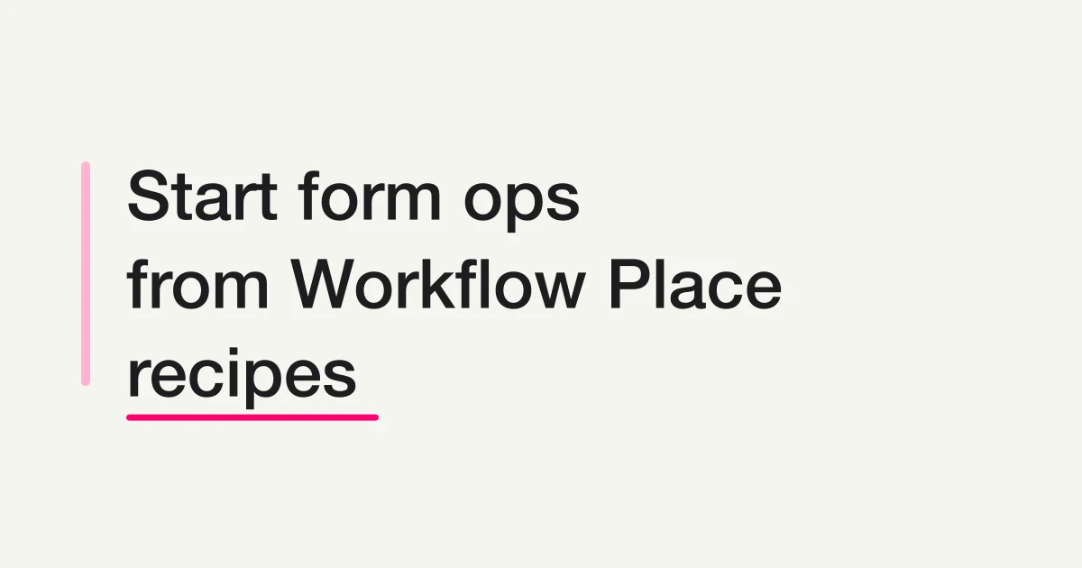 Find a Recipe in Workflow Place and Set It Up From Chat
