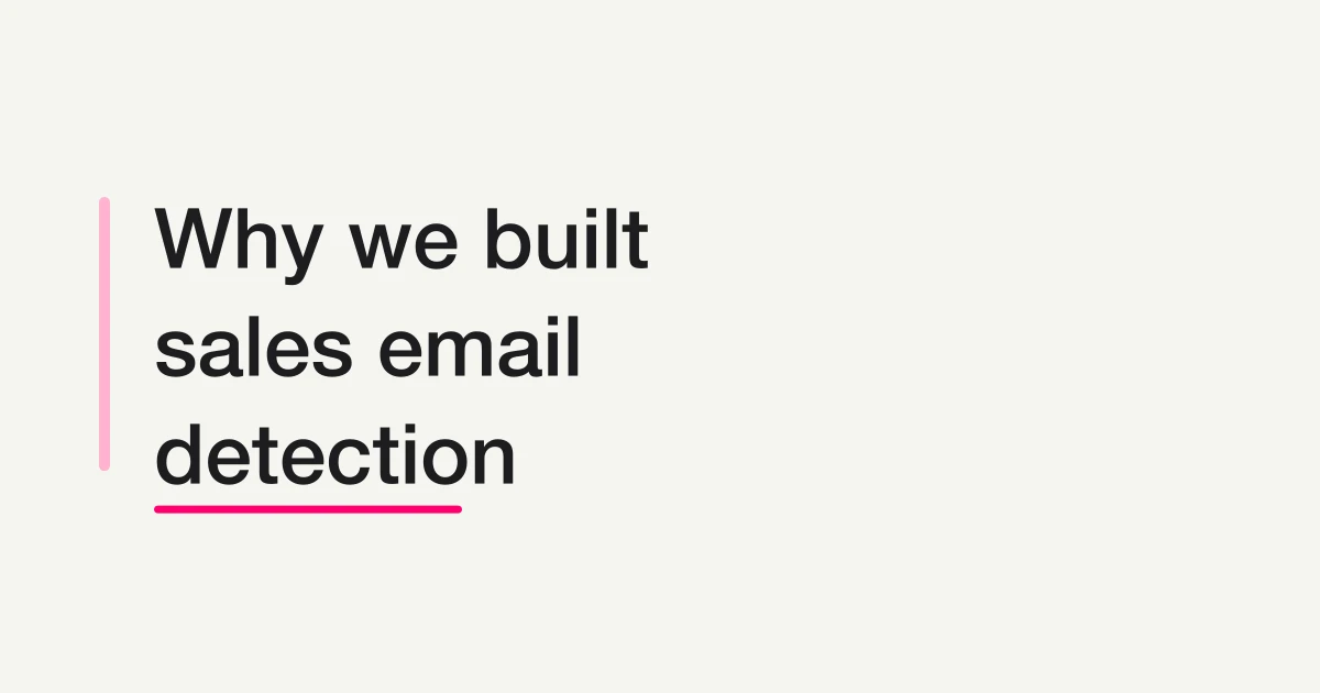 Why FORMLOVA Built Sales Email Detection -- Classify Contact Form Pitches Without Losing Real Inquiries